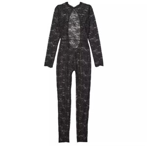 Victorias Secret Very Sexy Sheer Lace Catsuit halloween party goth medium